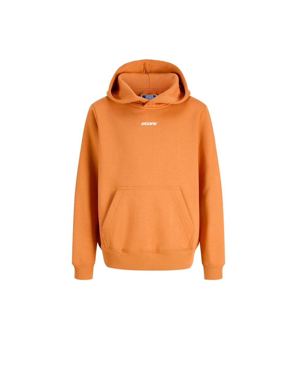 Sudadera de niño con capucha y back print - Jack & Jones - Naranja Naranja-6