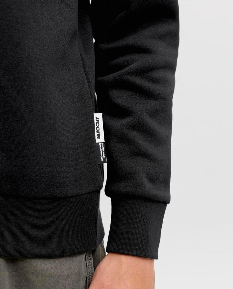 Sudadera de niño sin capucha con print frontal - Jack & Jones - Negro Negro-6