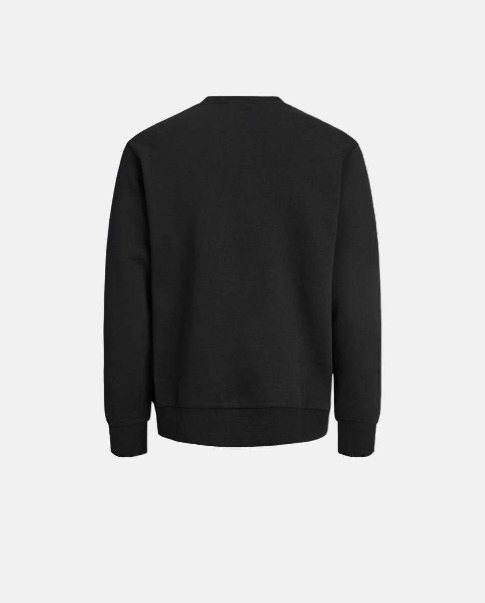 Sudadera de niño sin capucha con print frontal - Jack & Jones - Negro Negro-8