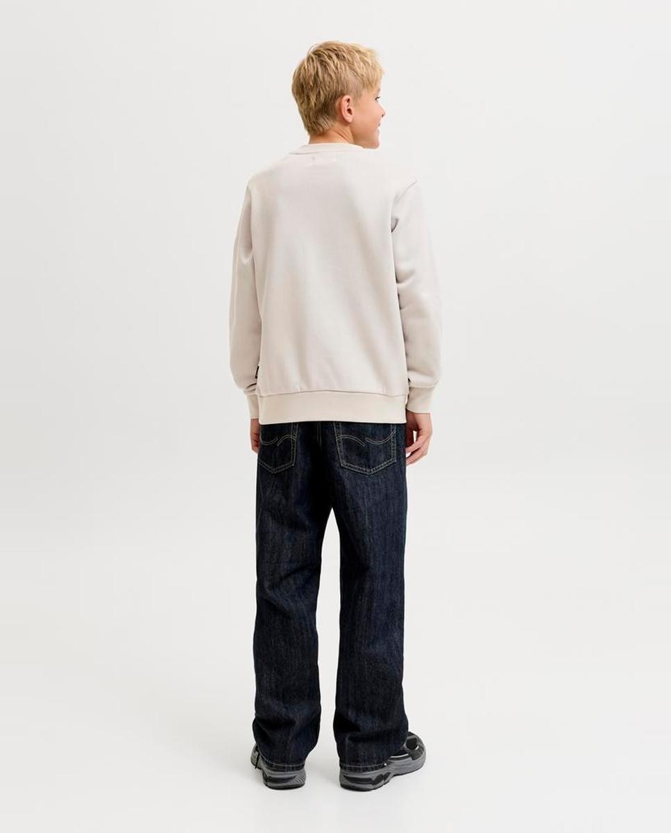 Sudadera de niño sin capucha con print frontal - Jack & Jones - Natural Natural-3