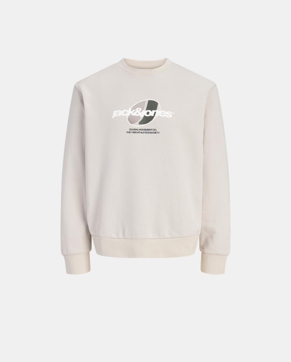 Sudadera de niño sin capucha con print frontal - Jack & Jones - Natural Natural-7