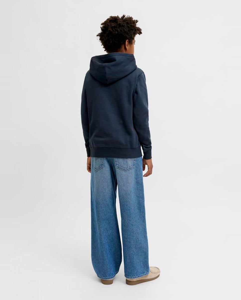 Sweatshirt Lisa com Capuz e Estampado a Condizer à Frente Azul-marinho-3