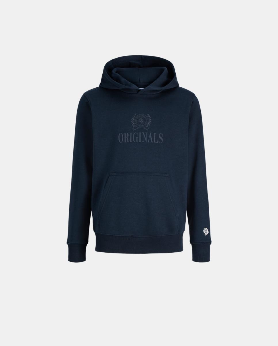 Sweatshirt Lisa com Capuz e Estampado a Condizer à Frente Azul-marinho-7