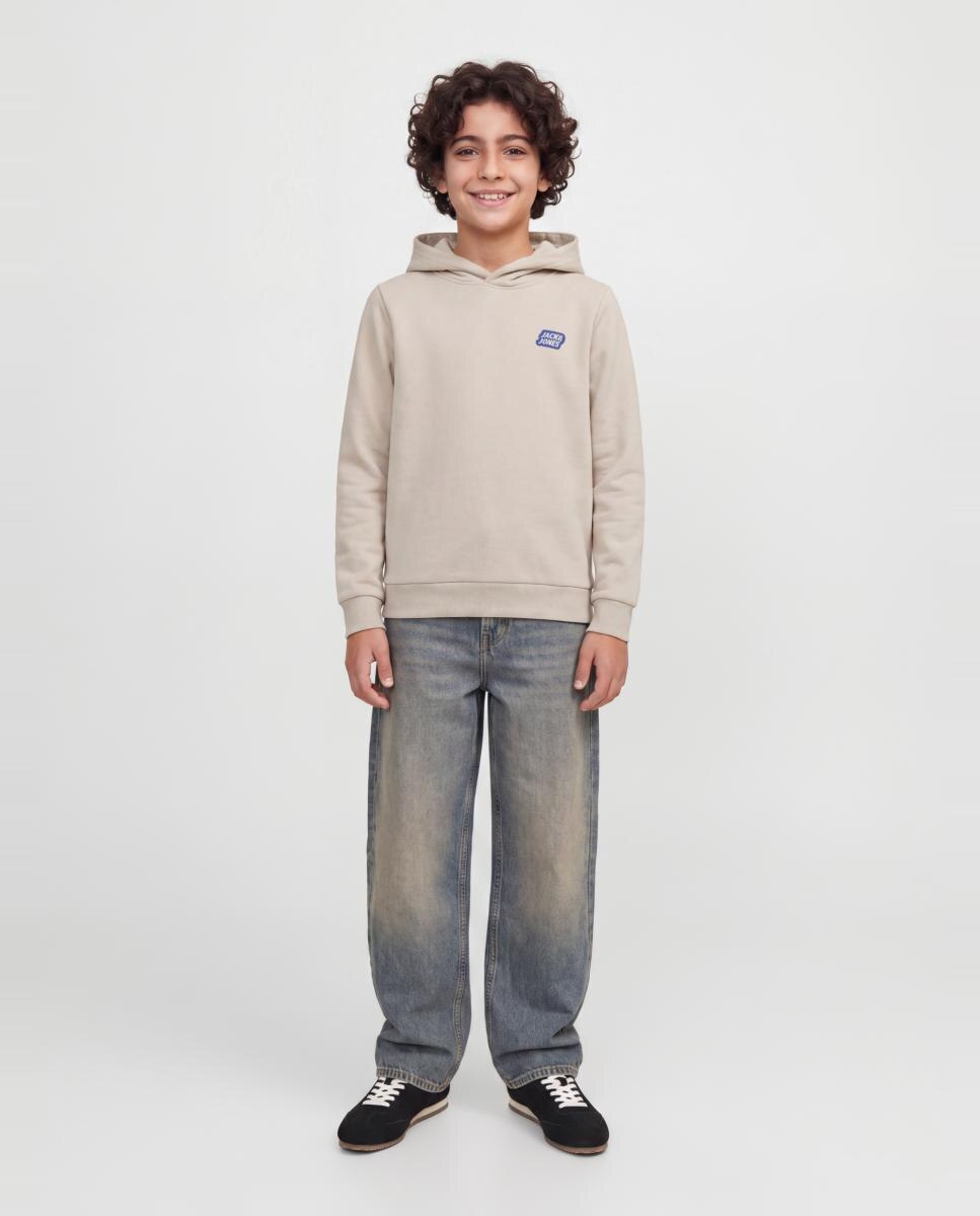 Sudadera de niño con capucha y print frontal - Jack & Jones - Natural Natural-4