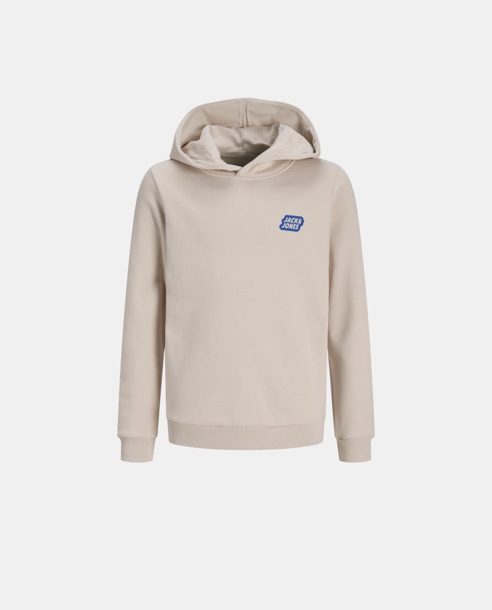 Sudadera de niño con capucha y print frontal - Jack & Jones - Natural Natural-7