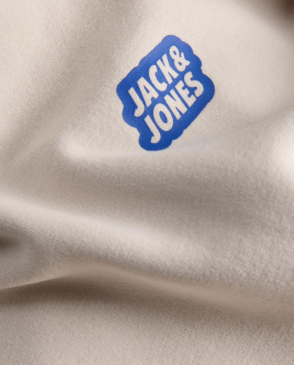 Sudadera de niño con capucha y print frontal - Jack & Jones - Natural Natural-9