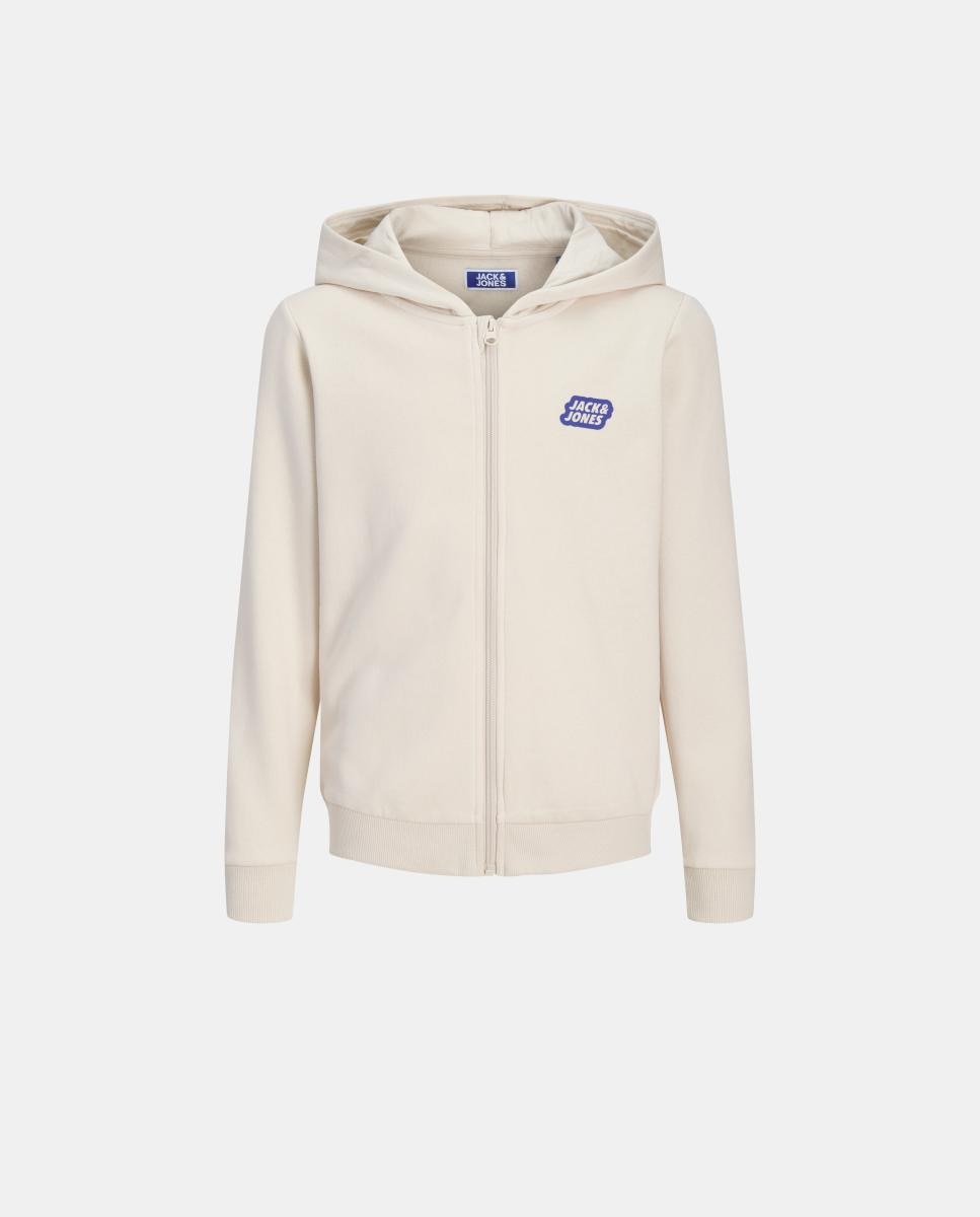 Sudadera de niño con cremallera y capucha - Jack & Jones - Natural Natural-1