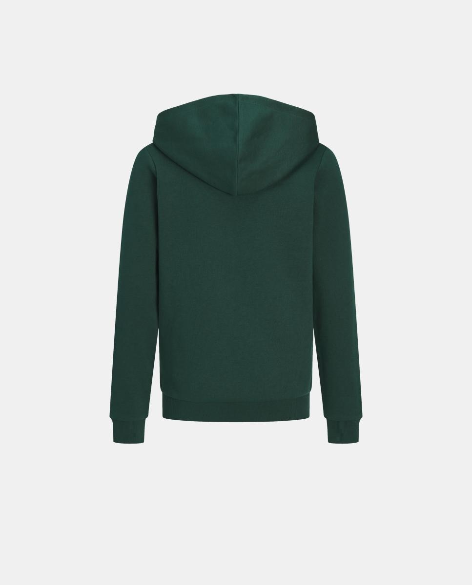 Sudadera de niño con cremallera y capucha - Jack & Jones - Verde oscuro Verde oscuro-2