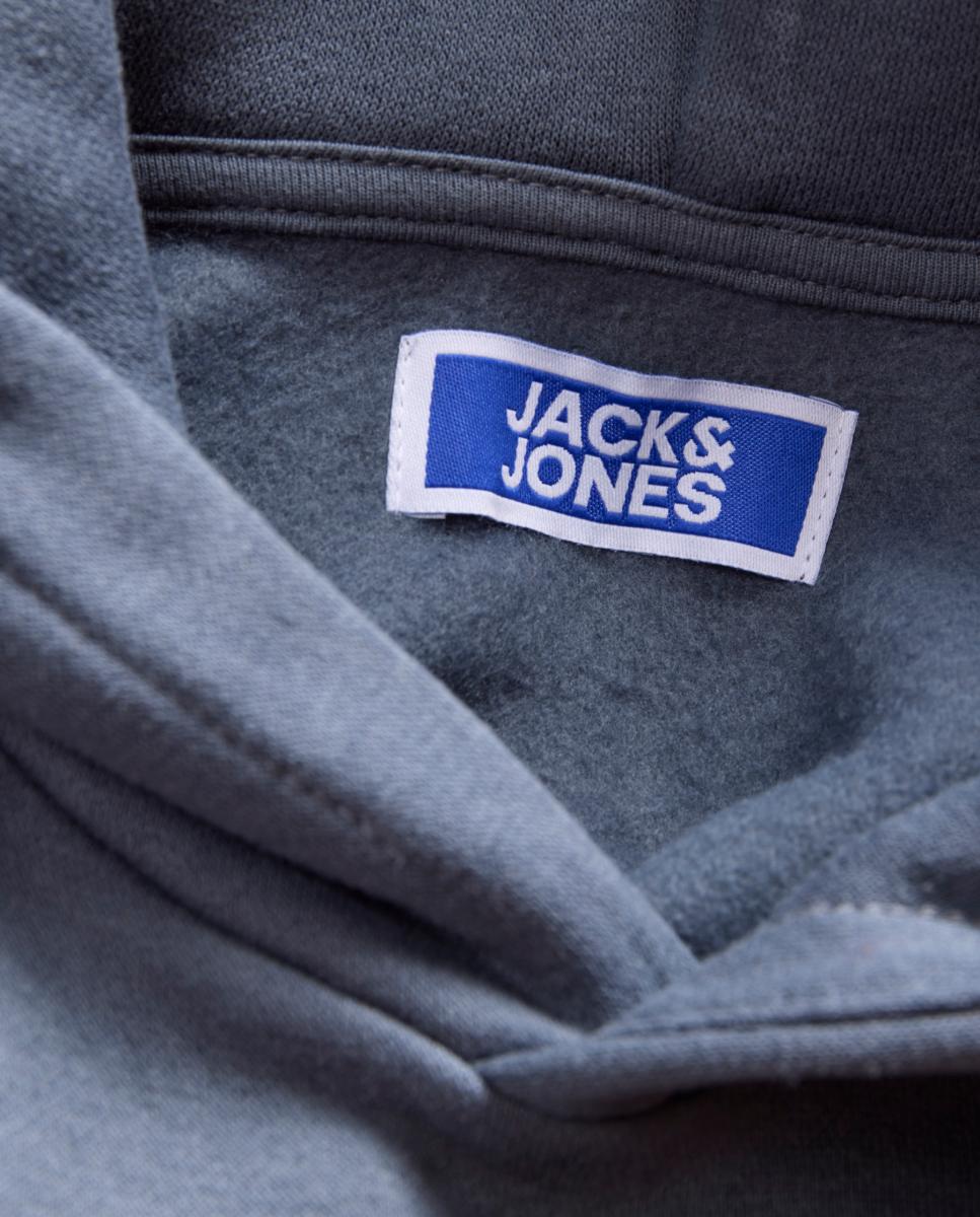 Imagen 8 de Sudadera de niño lisa y con capucha - Jack & Jones - Azul Azul