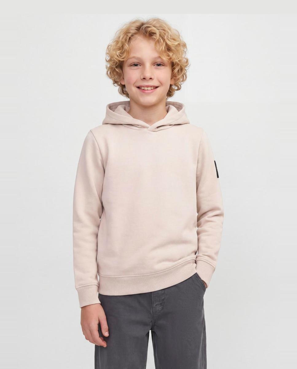 Imagen 0 de Sudadera de niño lisa y con capucha Natural