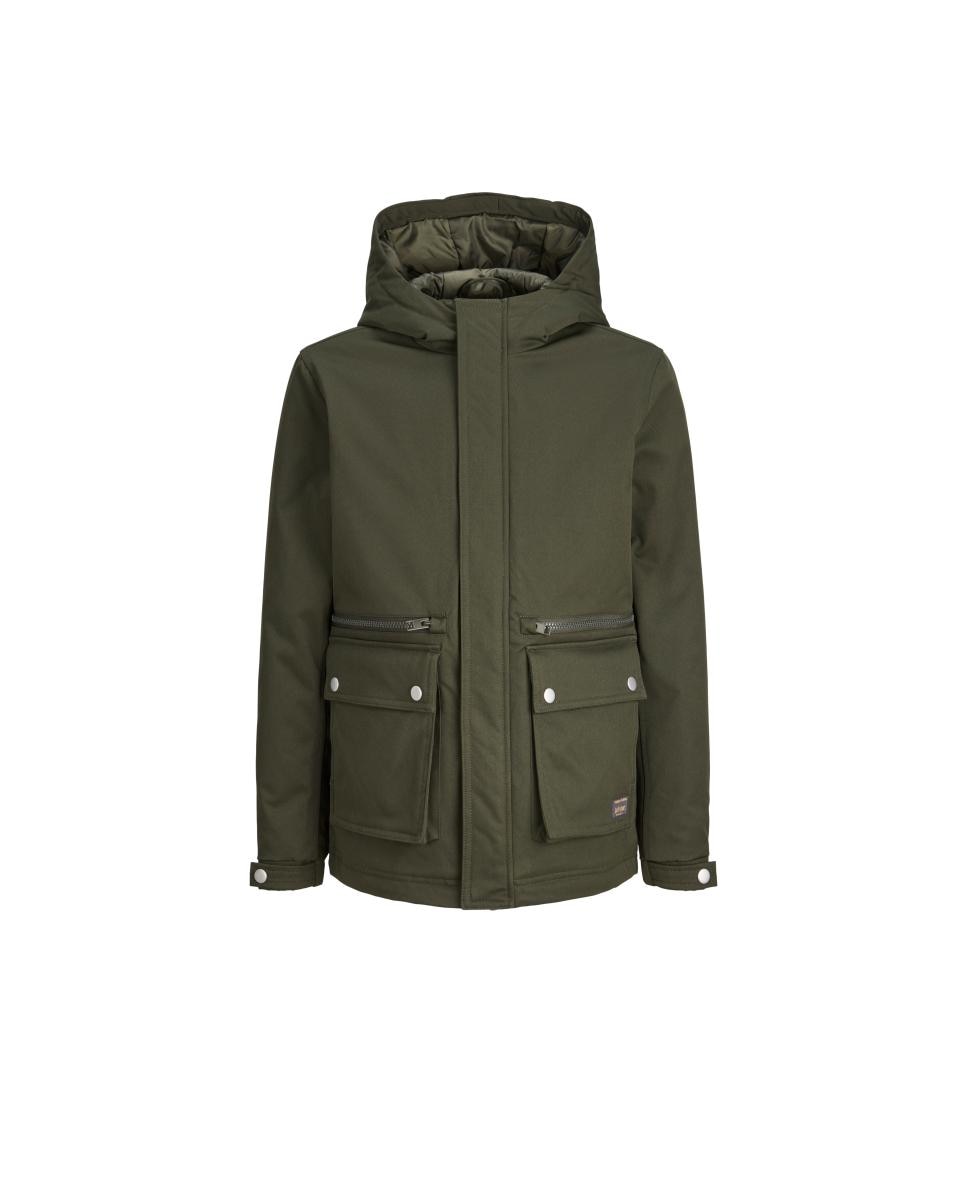 Imagem 0 de Parka com Capuz e Fecho de Correr e Botões
