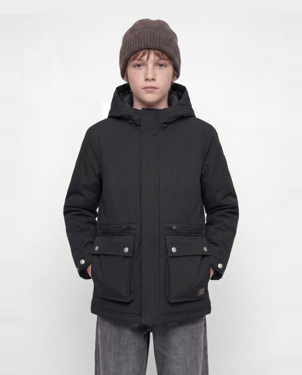Imagem 0 de Parka com Capuz e Fecho de Correr e Botões