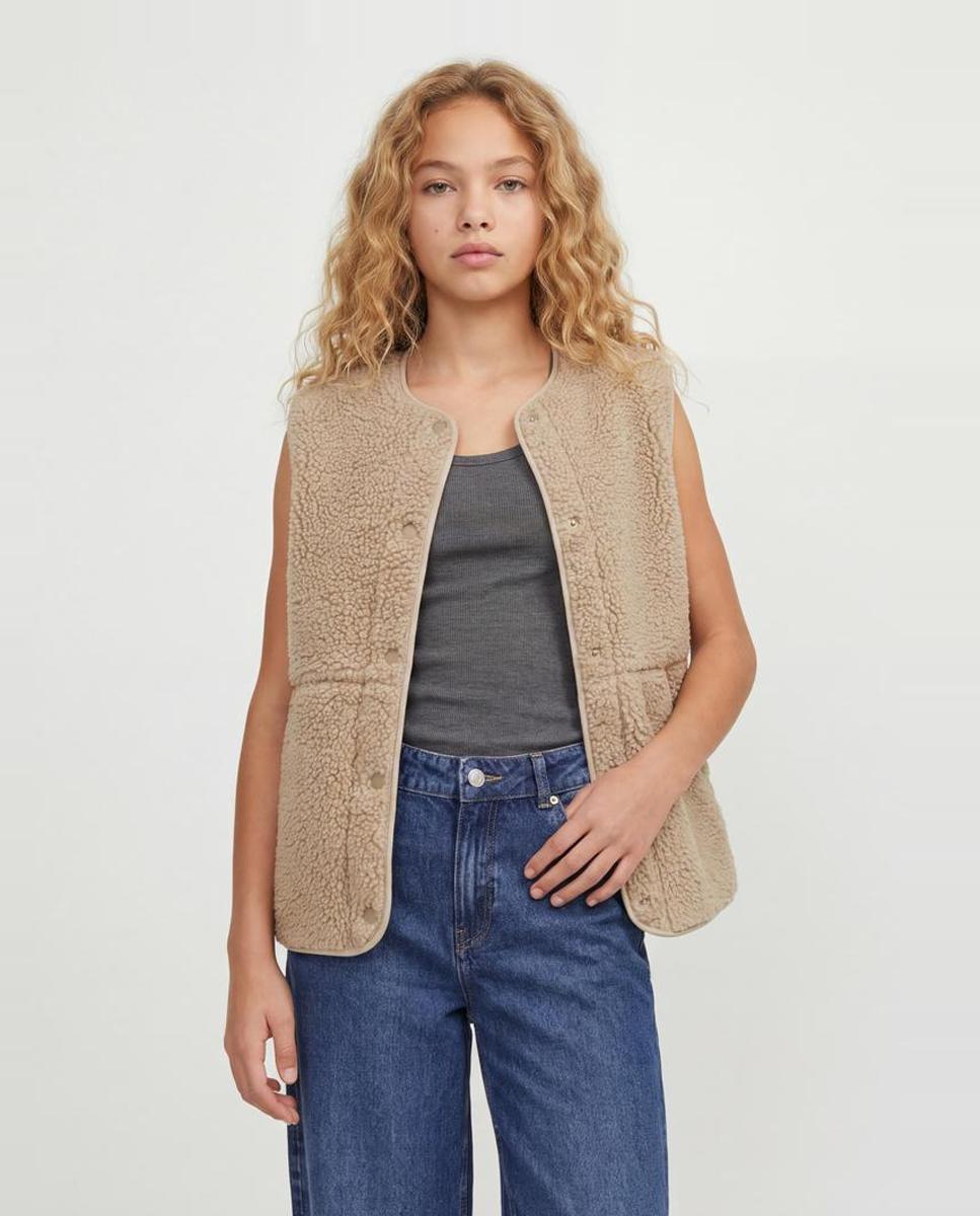 Imagen 1 de Chaleco de borreguillo de niña - Jack & Jones - Beige Beige
