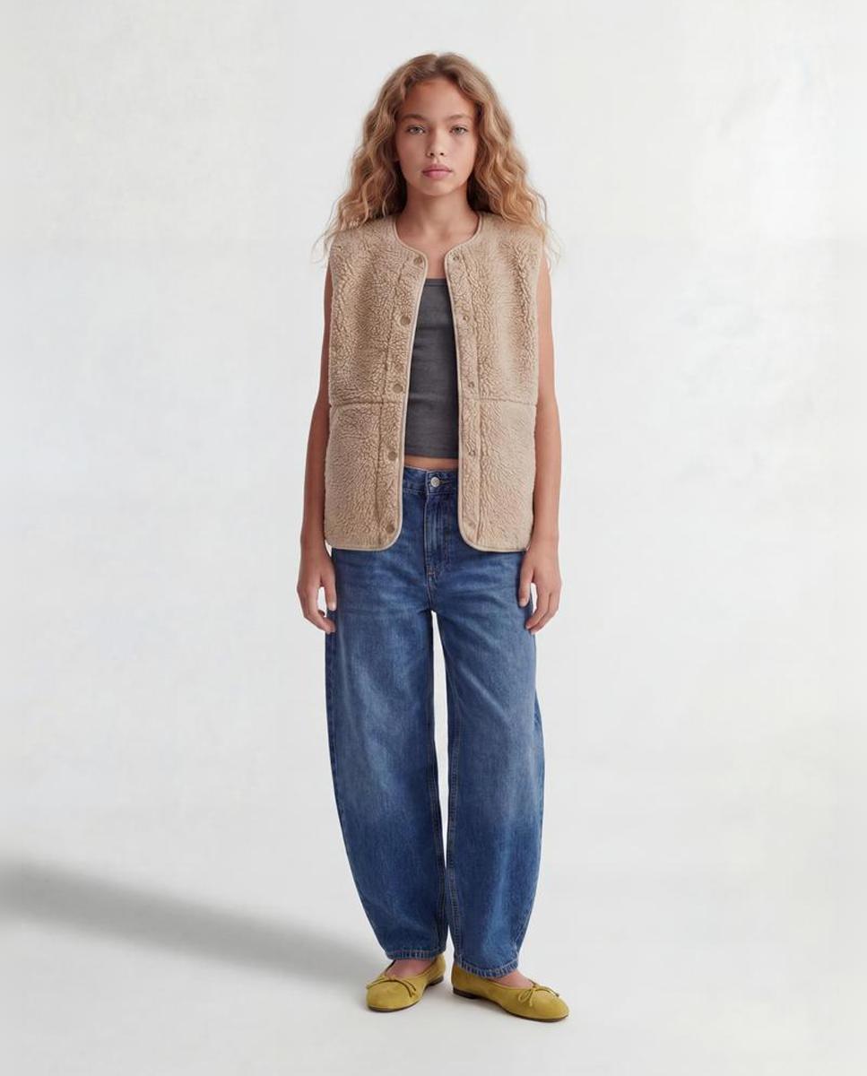 Imagen 4 de Chaleco de borreguillo de niña - Jack & Jones - Beige Beige