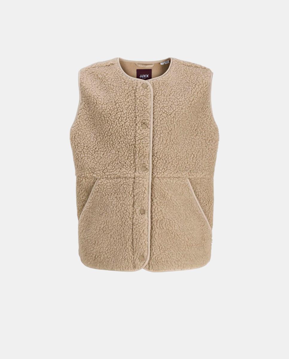 Imagen 5 de Chaleco de borreguillo de niña - Jack & Jones - Beige Beige