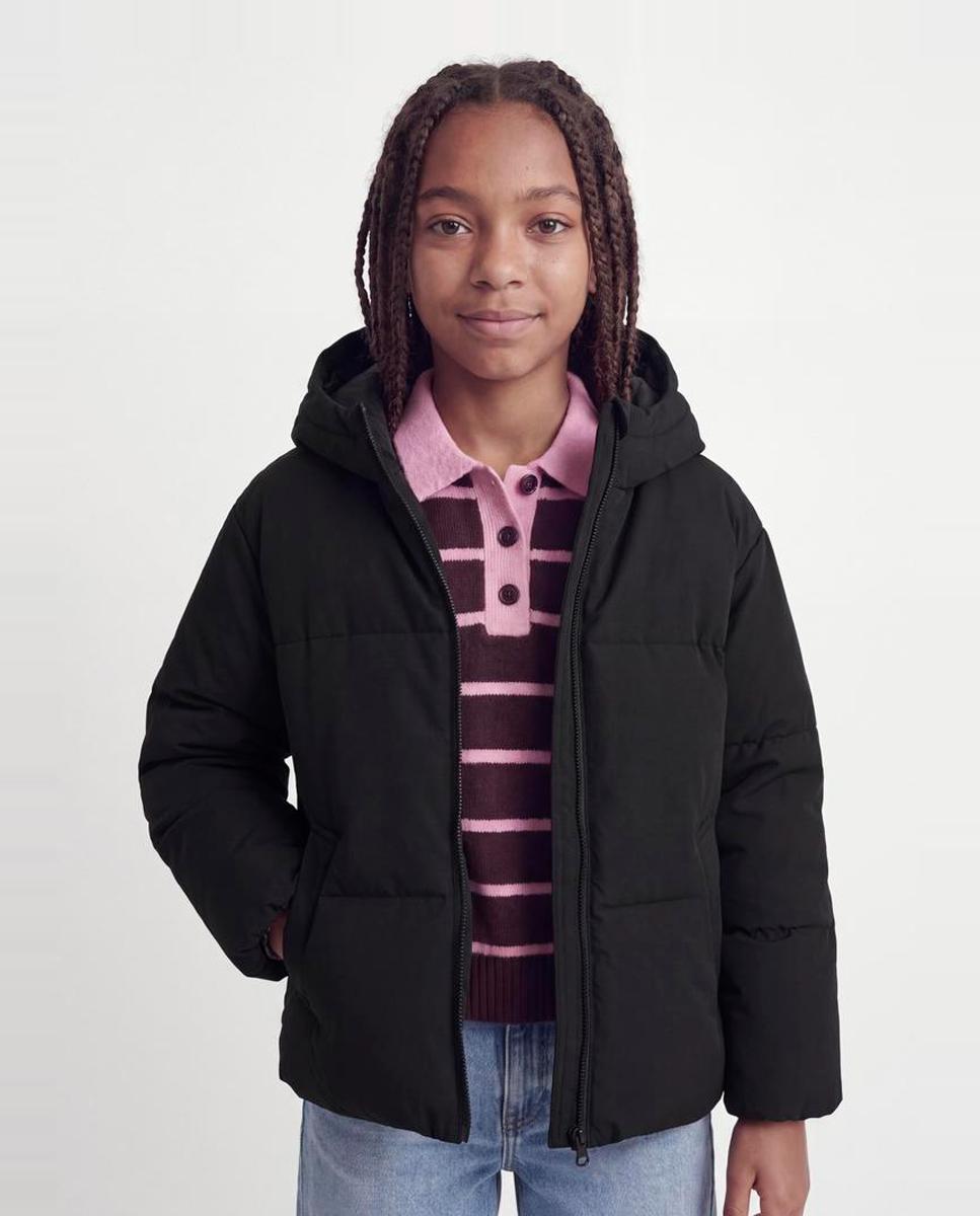 Abrigo acolchado liso de niña - Jack & Jones - Negro Negro-1