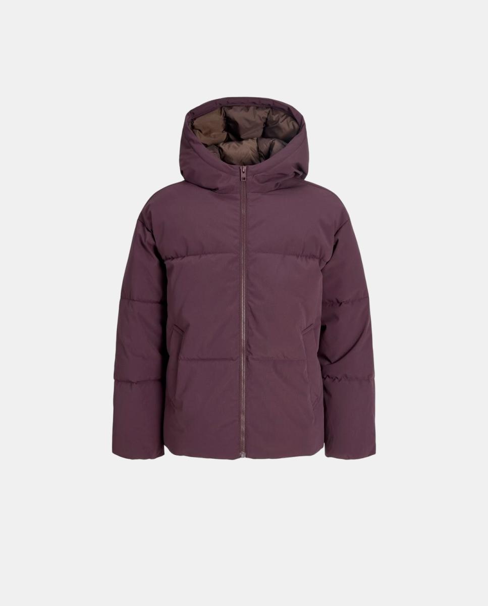 Abrigo acolchado liso de niña - Jack & Jones - Burdeos Burdeos-5