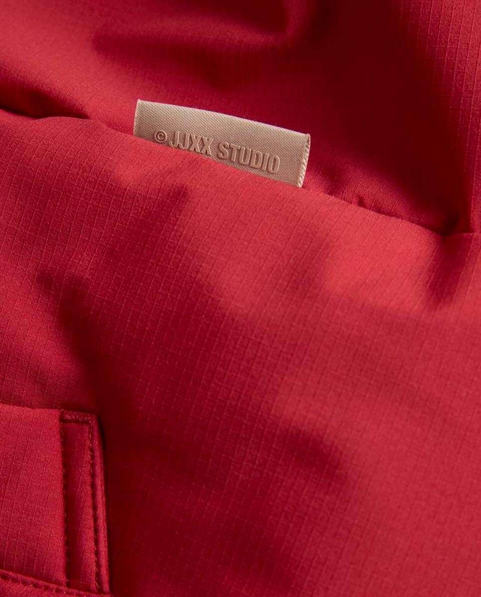 Abrigo acolchado liso de niña - Jack & Jones - Rojo Rojo-7