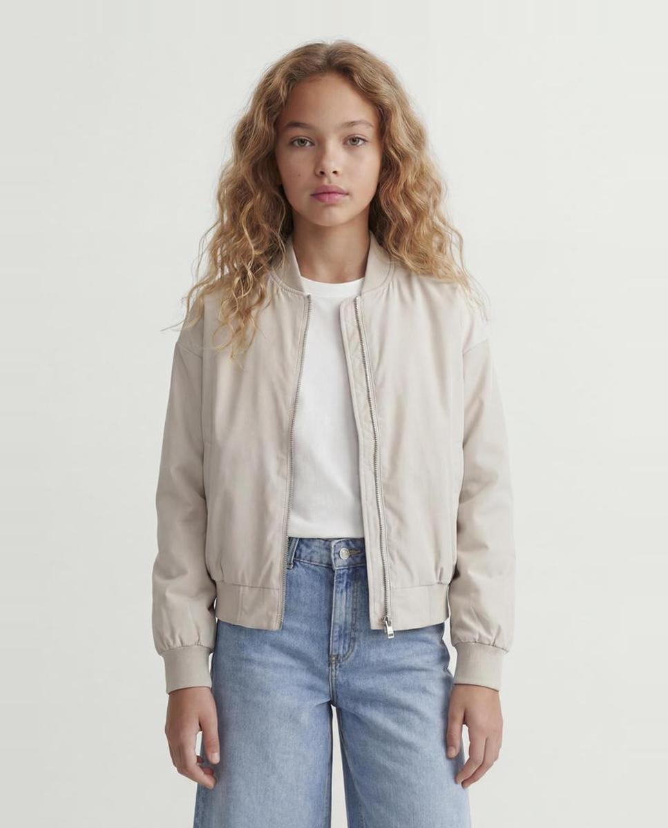 Cazadora de niña tipo bomber - Jack & Jones - Natural Natural-1
