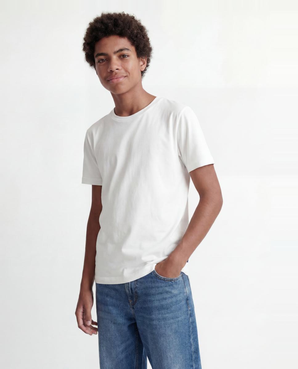 Camiseta de manga corta de niño - Jack & Jones - Blanco Blanco-1