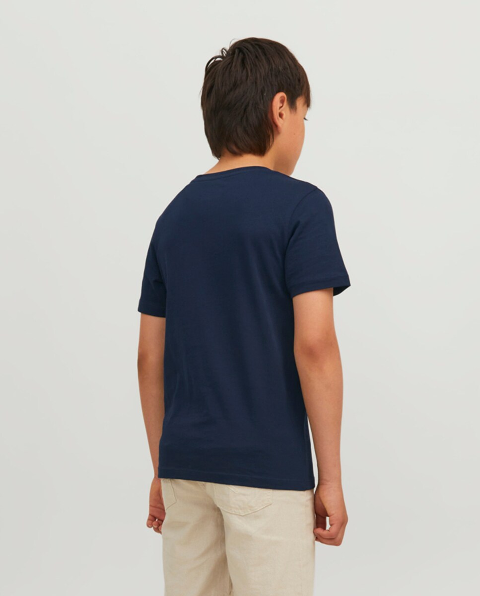 T-shirt com manga curta Azul-marinho-2