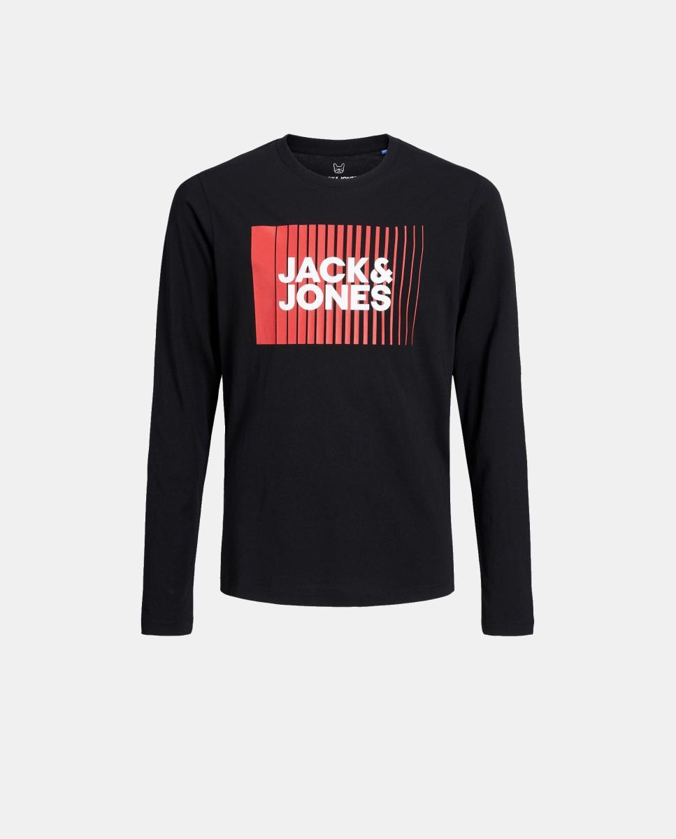 Camiseta de niño manga larga - Jack & Jones - Negro Negro-4