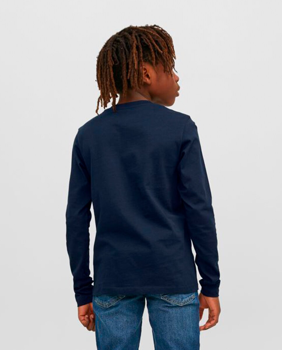 Camisola de manga comprida Azul-marinho-2