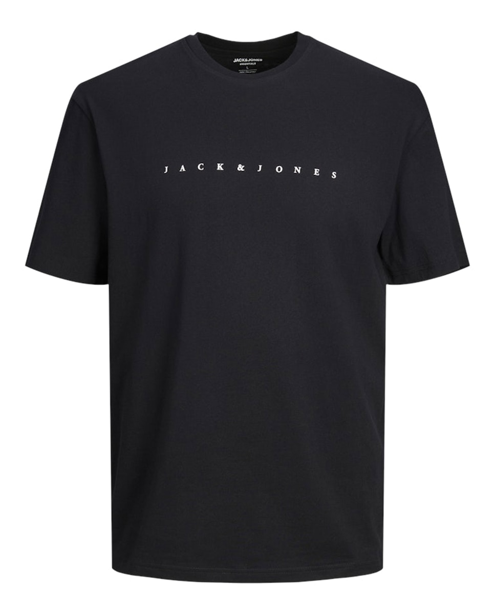 Camiseta de niño manga corta con print frontal - Jack & Jones - Negro Negro-7