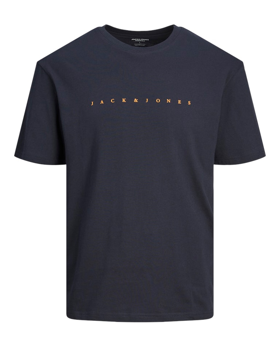 Camiseta de niño manga corta con print frontal - Jack & Jones - Azul Azul-7