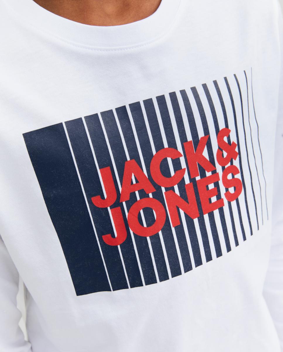 Camisola de manga comprida Jack & Jones Branco-2