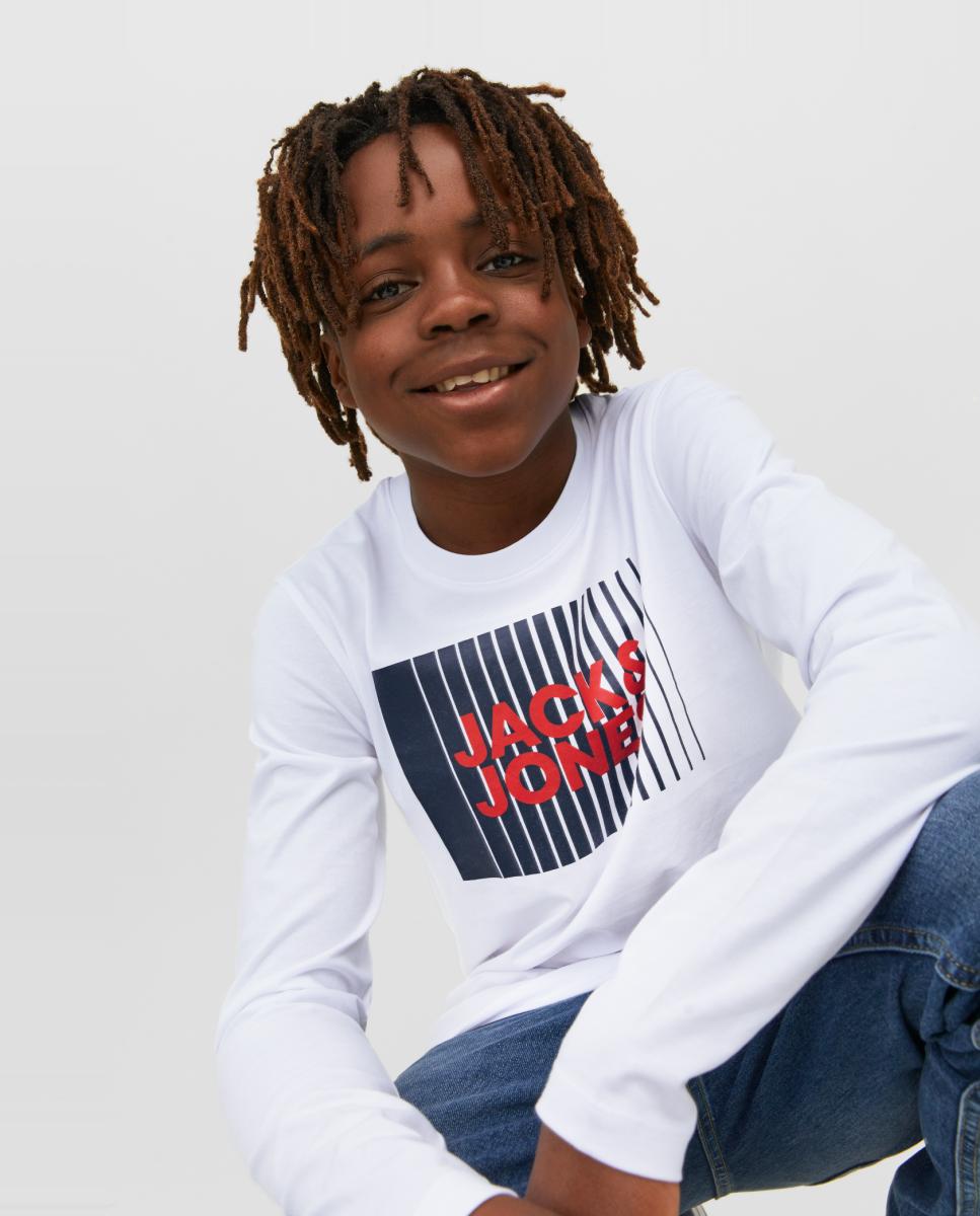 Camisola de manga comprida Jack & Jones Branco-3