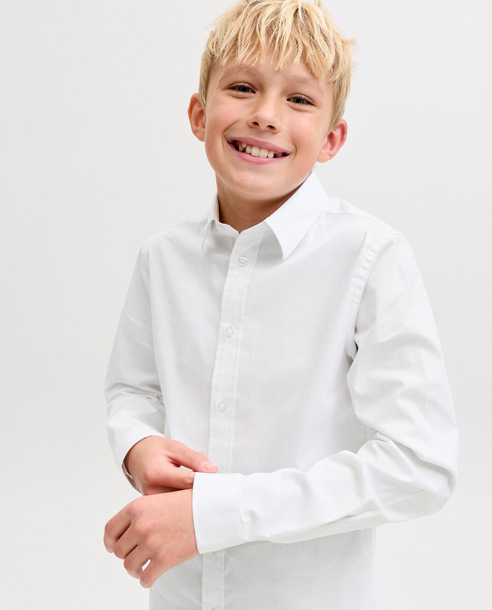 Camisa Formal de Criança Branco-2