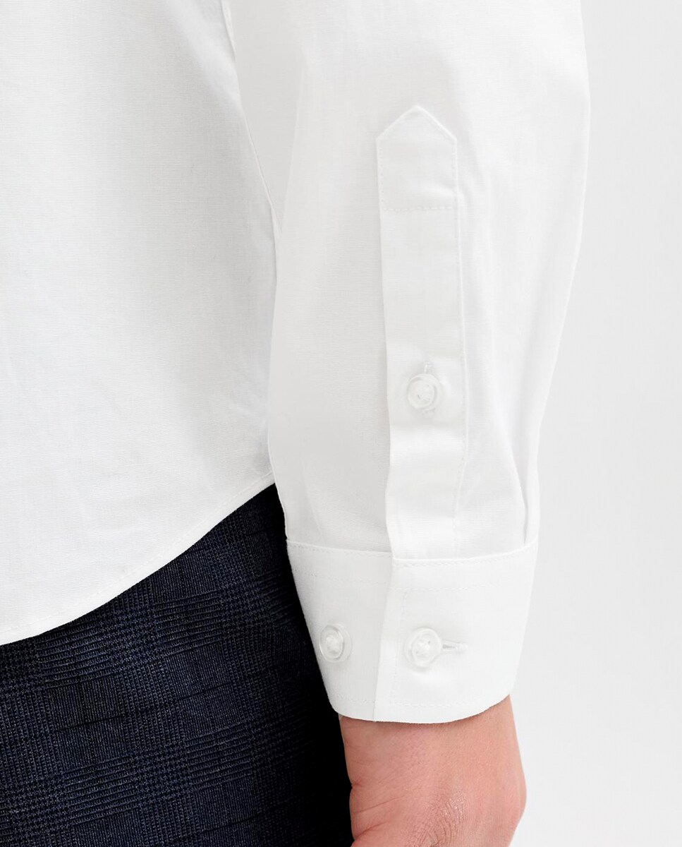 Camisa Formal de Criança Branco-4