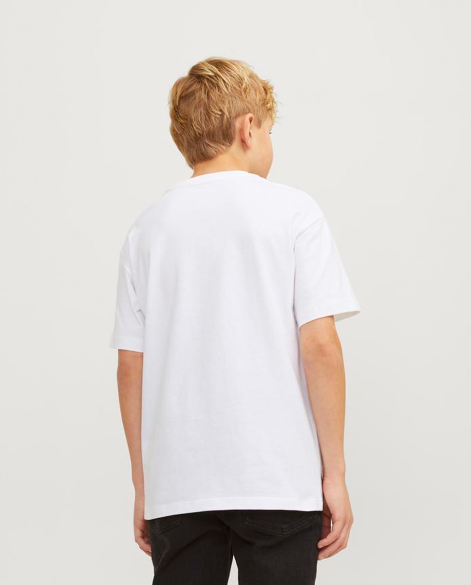 Camiseta manga corta de niño - Jack & Jones - Blanco Blanco-2