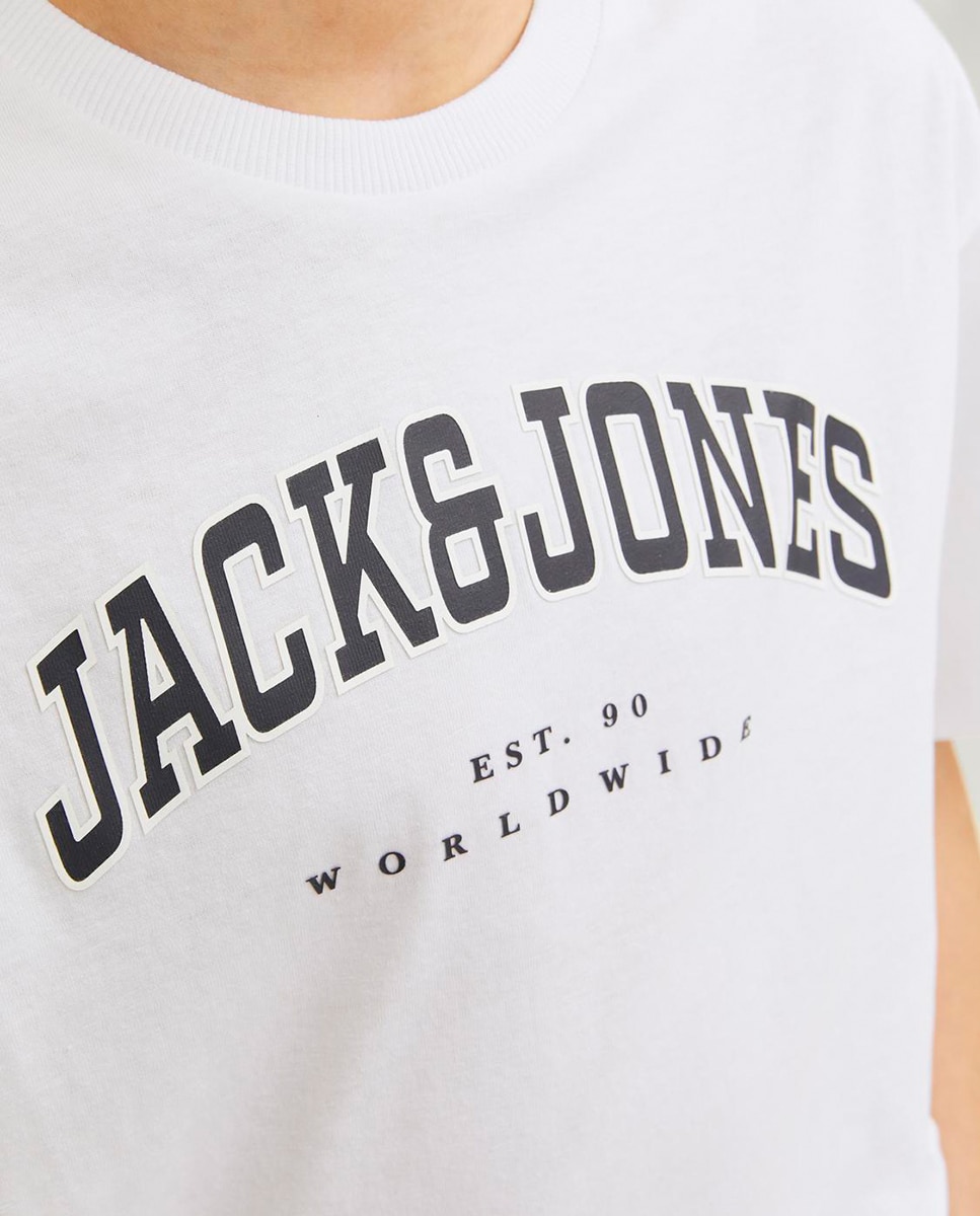 Camiseta manga corta de niño - Jack & Jones - Blanco Blanco-5