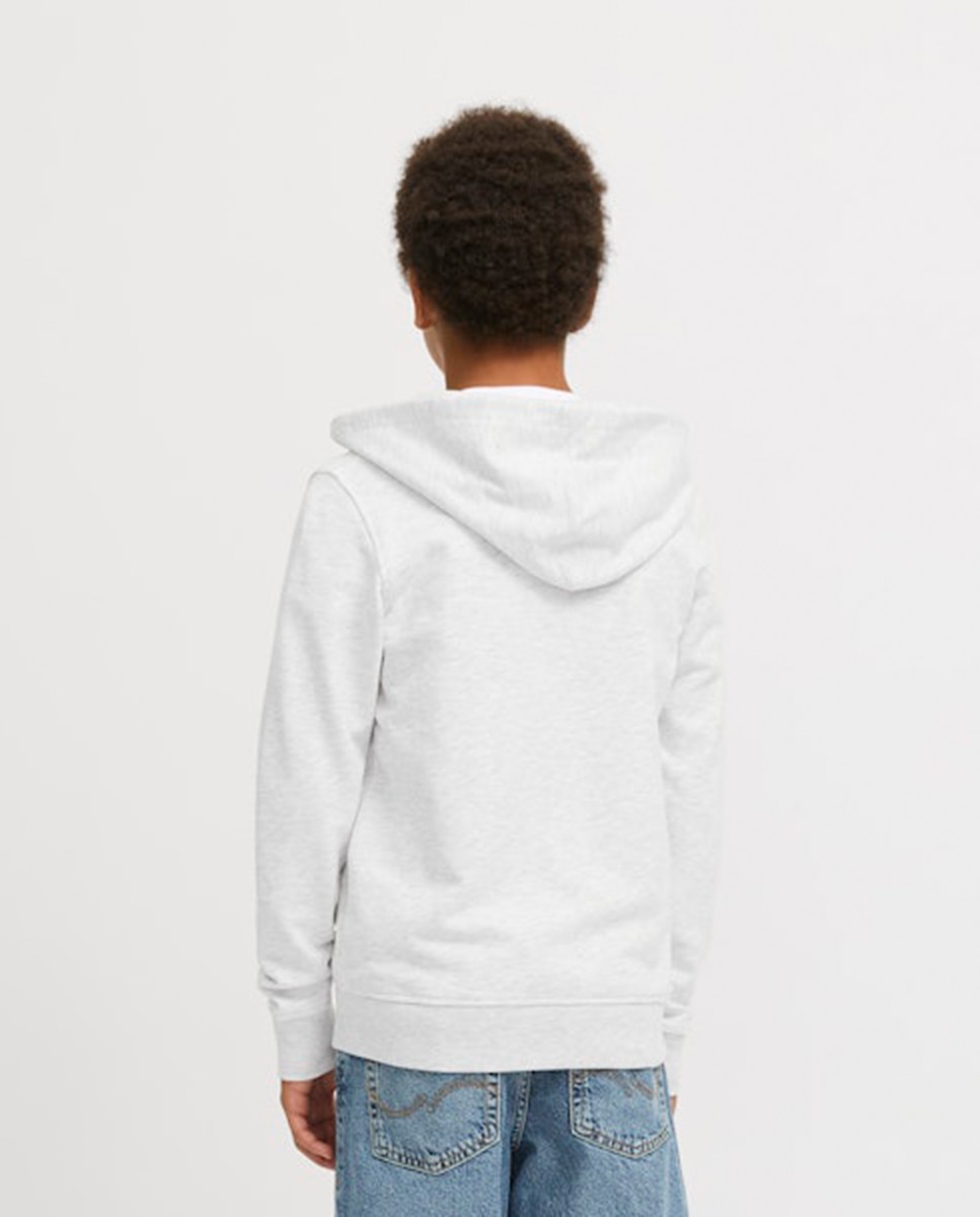 Sweatshirt com Capuz com Fecho de Correr Jack & Jones Cinzento-claro-2