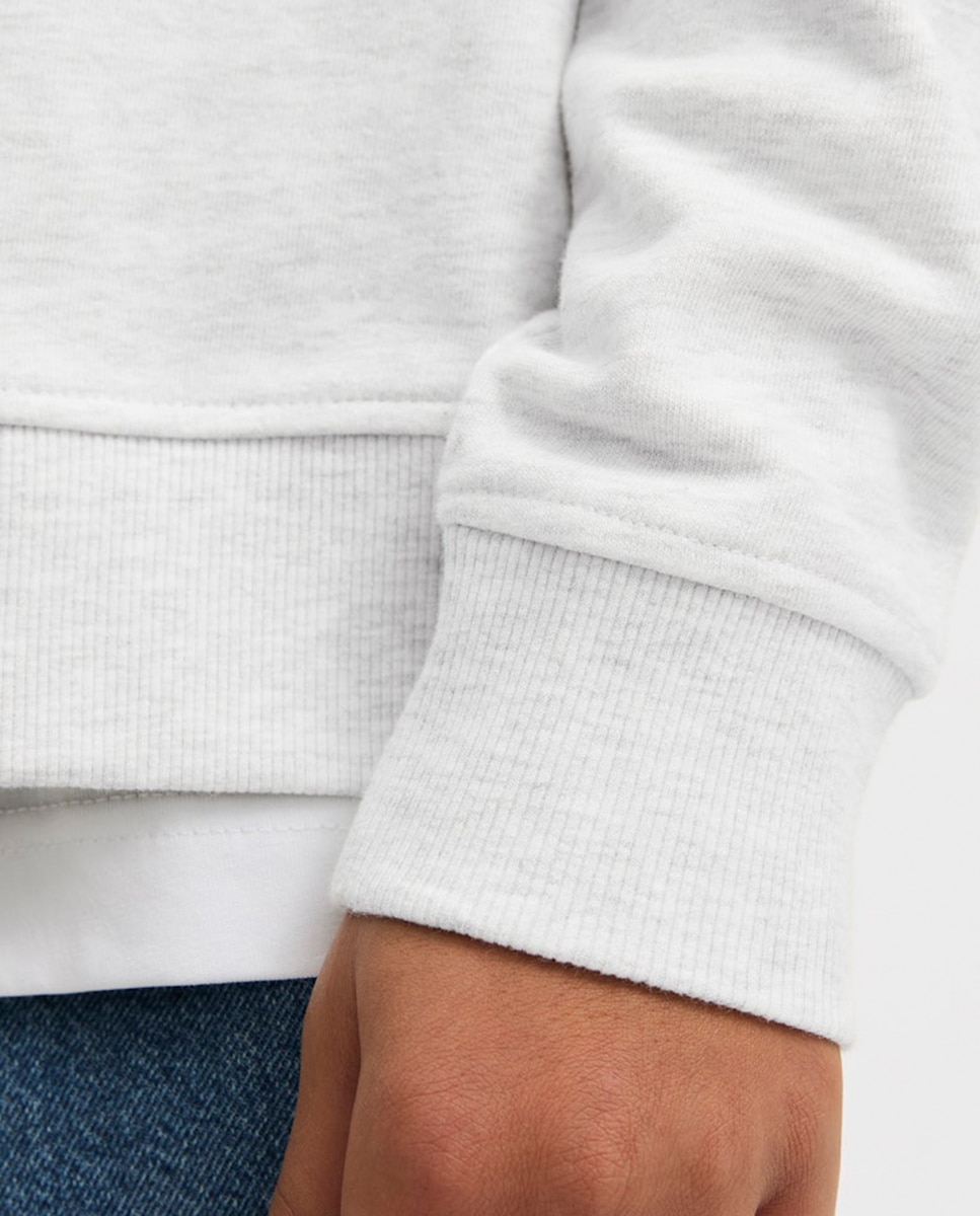 Sweatshirt com Capuz com Fecho de Correr Jack & Jones Cinzento-claro-5
