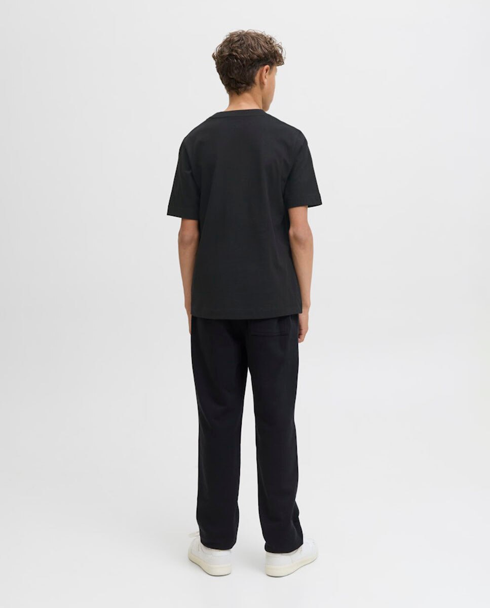 Camiseta de niño manga corta lisa - Jack & Jones - Negro Negro-2