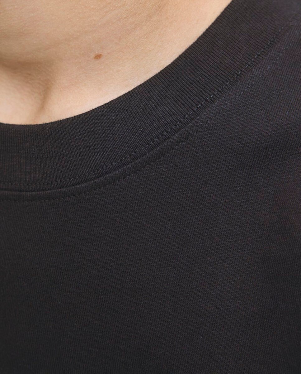 Camiseta de niño manga corta lisa - Jack & Jones - Negro Negro-5
