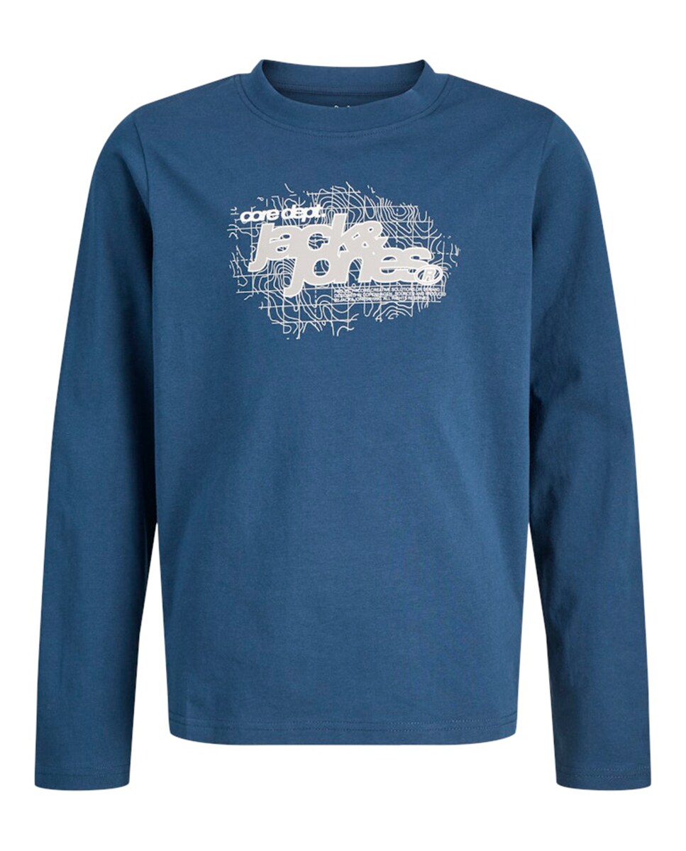 Camiseta manga larga de niño con print frontal · Jack Jones · El