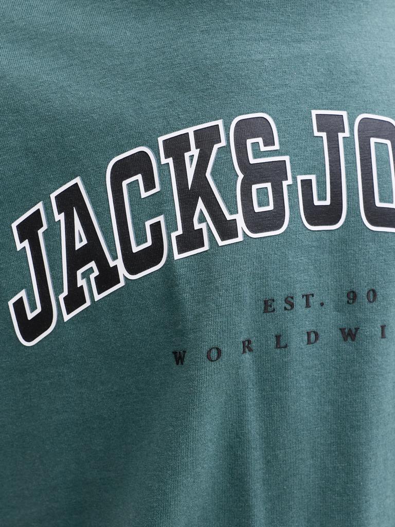 T-shirt de Manga Curta Jack & Jones Verde-escuro-4