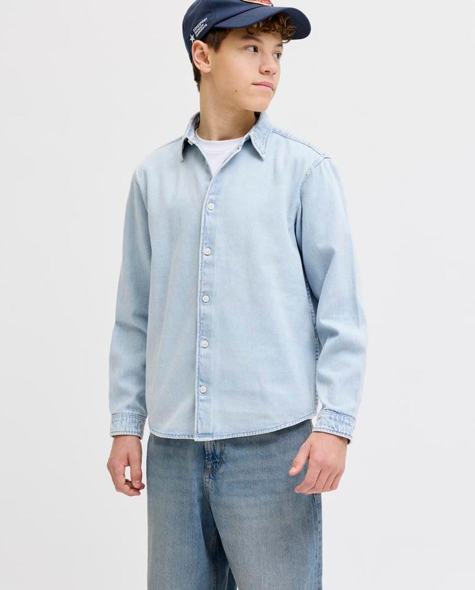 Imagem 0 de Camisa de Ganga com Manga Comprida