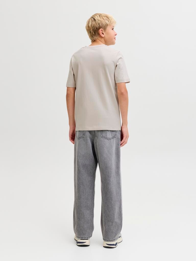Camiseta de niño manga corta con print frontal - Jack & Jones - Crema Crema-2