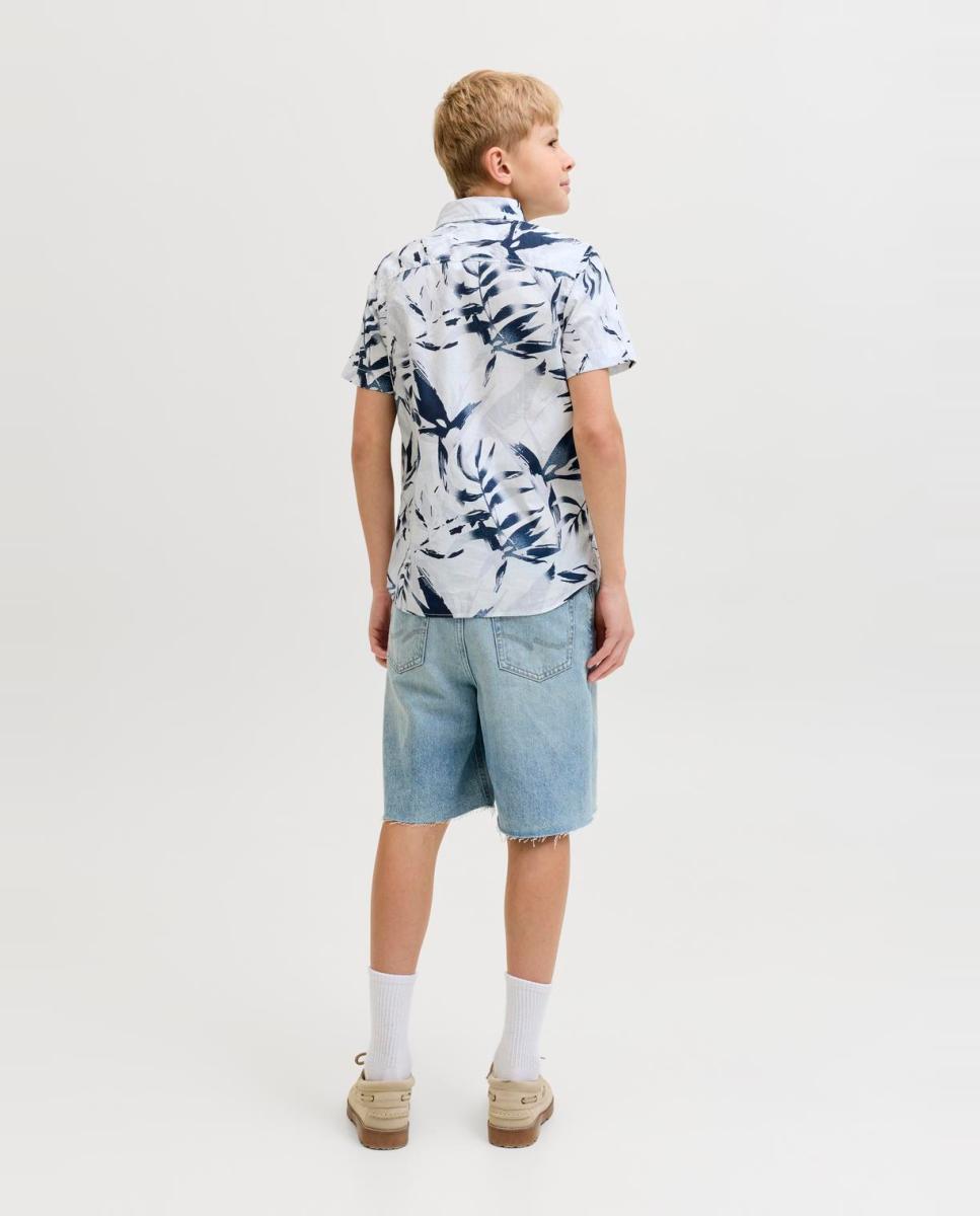 Camisa estampada de niño manga corta - Jack & Jones - Blanco Blanco-2