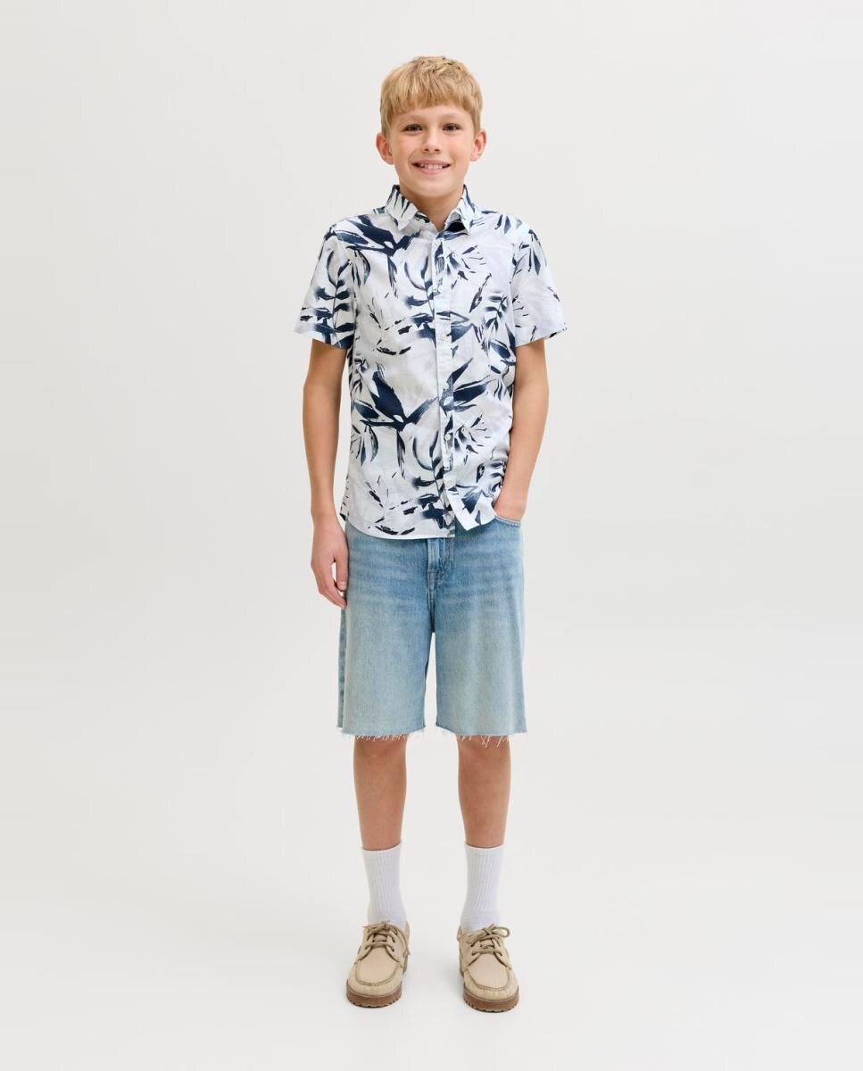 Camisa estampada de niño manga corta - Jack & Jones - Blanco Blanco-4