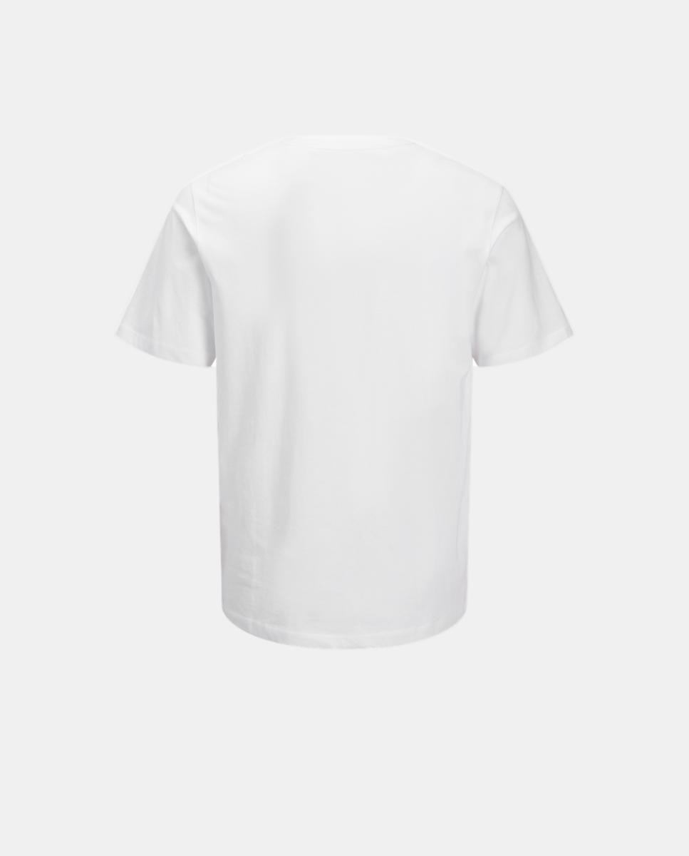 Camiseta de niño manga corta con print frontal - Jack & Jones - Blanco Blanco-7