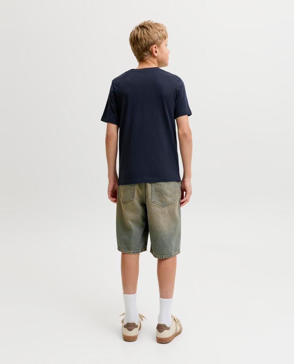 Camiseta de niño manga corta con print frontal - Jack & Jones - Azul marino Azul marino-2