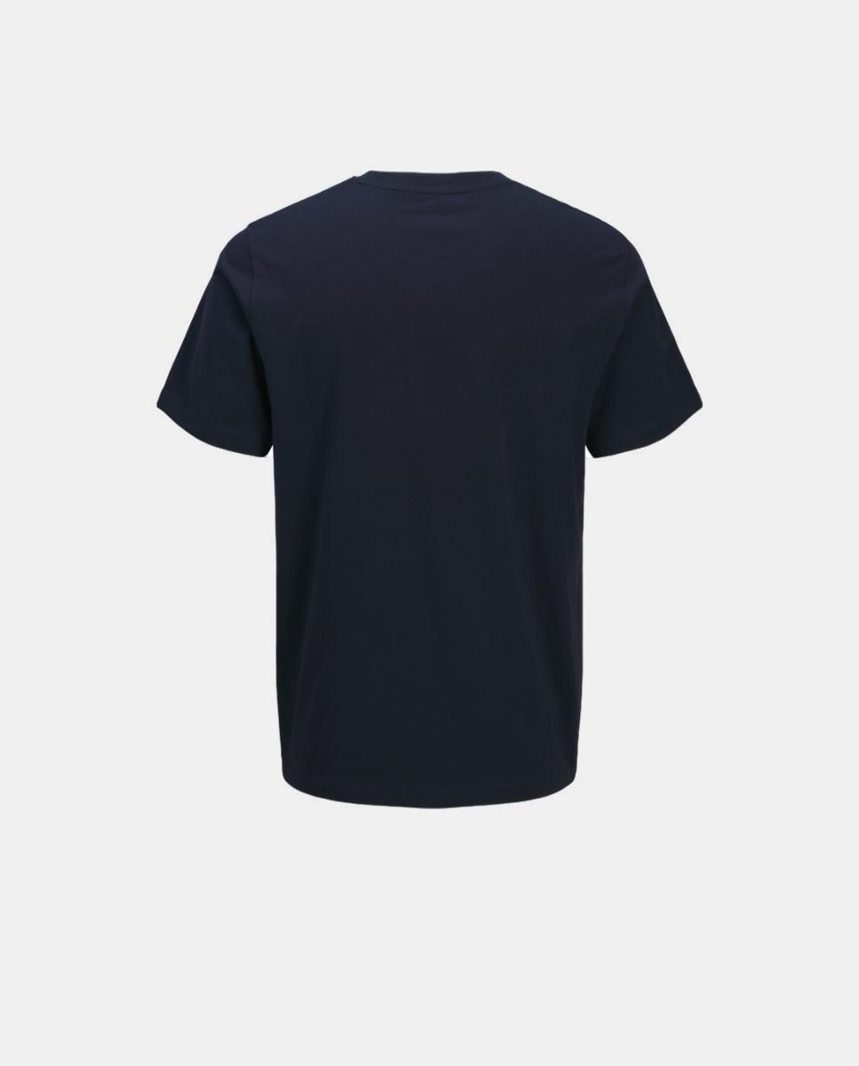Camiseta de niño manga corta con print frontal - Jack & Jones - Azul marino Azul marino-7