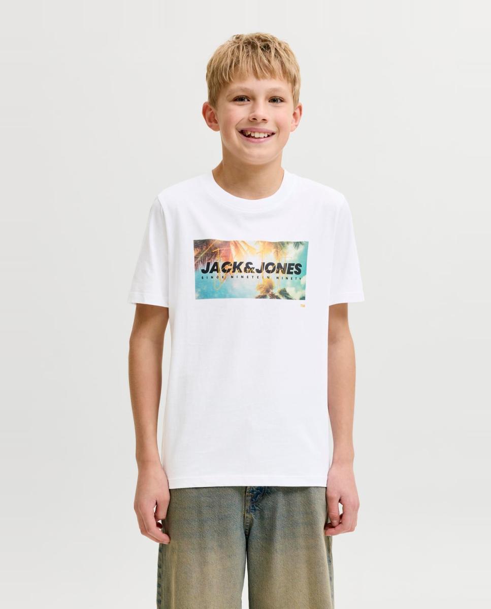 Imagem 0 de T-shirt de Manga Curta com Estampado à Frente
