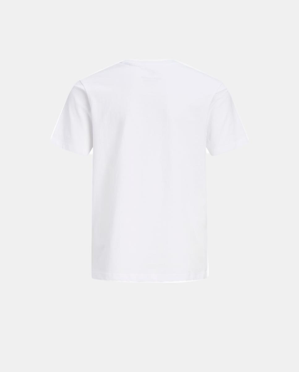 T-shirt de Manga Curta com Estampado à Frente Jack & Jones Branco-6